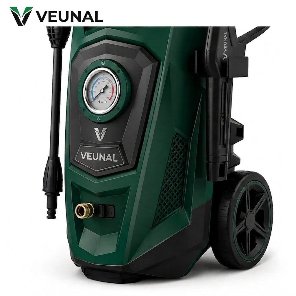 veunal PowerFlow 1800W High-Pressure Washer